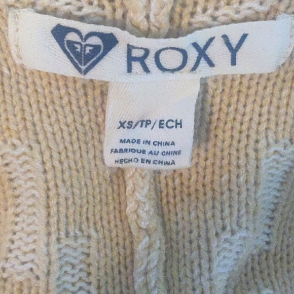 Roxy "Bleached Sand" Sweater Dress XS - Picture 6 of 9
